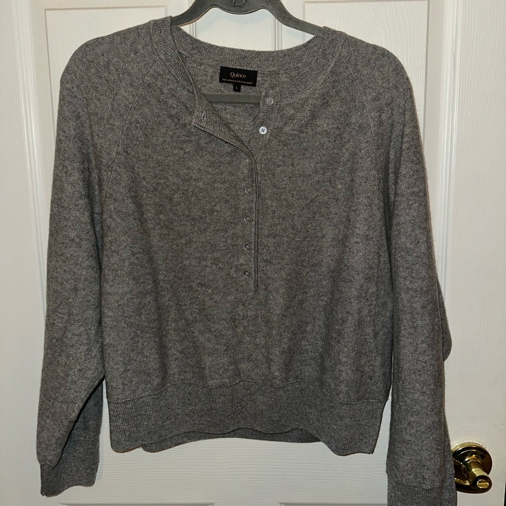 Quince 100% cashmere Henley